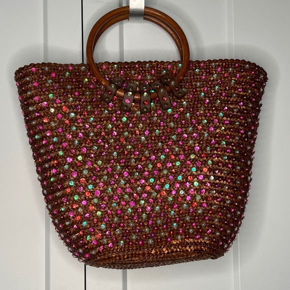 Victoria's Secret Multicolor Jeweled Tote Bag - Picture 1 of 7